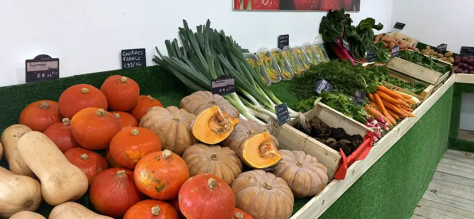 Sélection de légumes frais